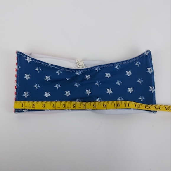 NWT Patriotic Bikini Top Strapless Size 1X 85% Polyester 15% Spandex - Picture 2 of 10